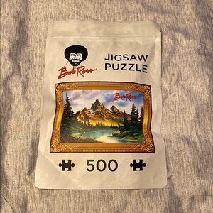 Bob Ross 500 Piece Jigsaw Puzzle Landscape Painting Art NECA